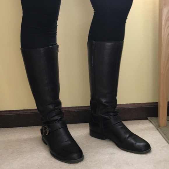 STEVE MADDEN CALF HEIGHT BOOTS WITH ELASTIC - Picture 7 of 8